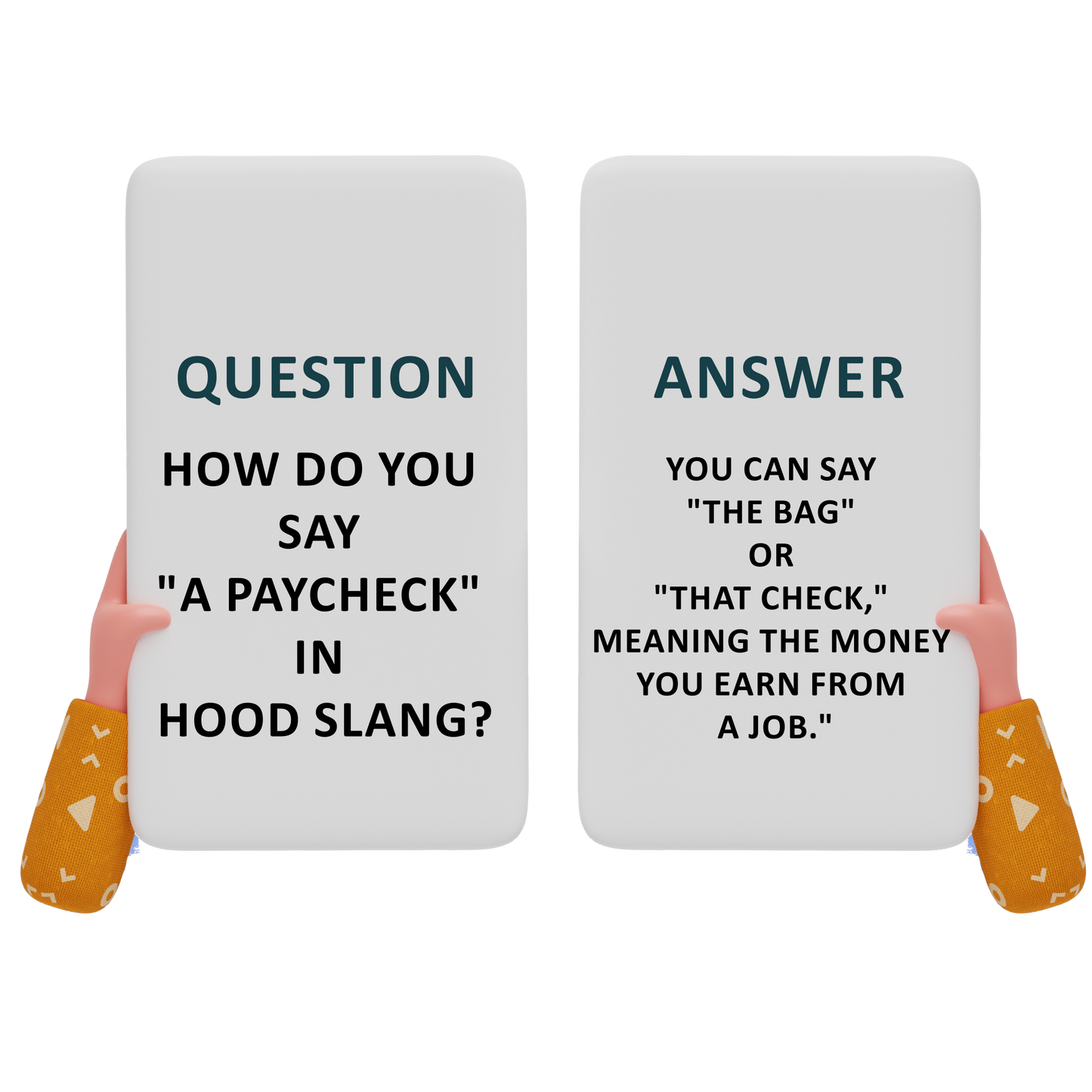 American Hood Slang Flash Cards Vol. 1™